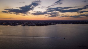 Sunset on the river